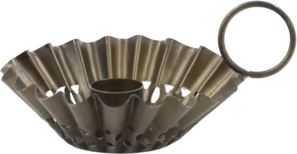 Nu beschikbaar | Chic Antique Kandelaar met Gatenpatroon voor Mini-Kaarsen