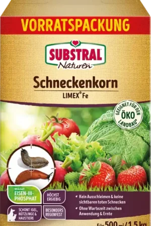 SUBSTRAL® Naturen® Slakkenkorrels Limex Fe Reg. Nr. 3620-902, 1 kg Reg-Nr. 3620-902 | Makkelijk bestellen