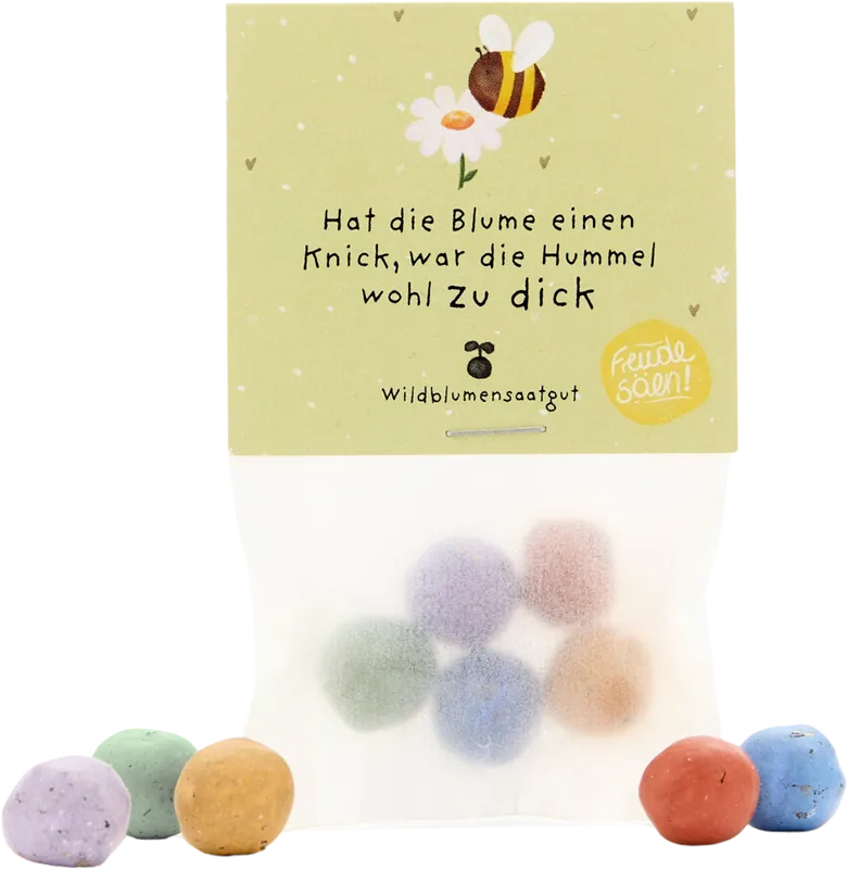 Die Stadtgärtner Complimenten - Pergamin - Hat die Blume einen Knick, war die Hummel wohl zu dick - Koop vandaag