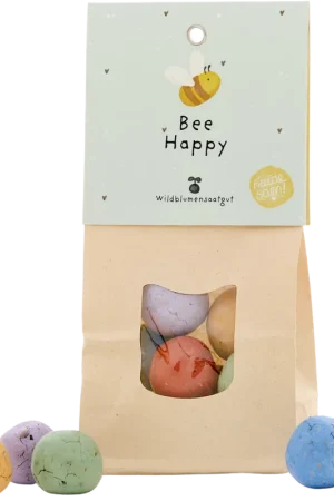 Premium | Die Stadtgärtner Papieren Zakjes Bee Happy - Kleurrijke Bloemknikkers
