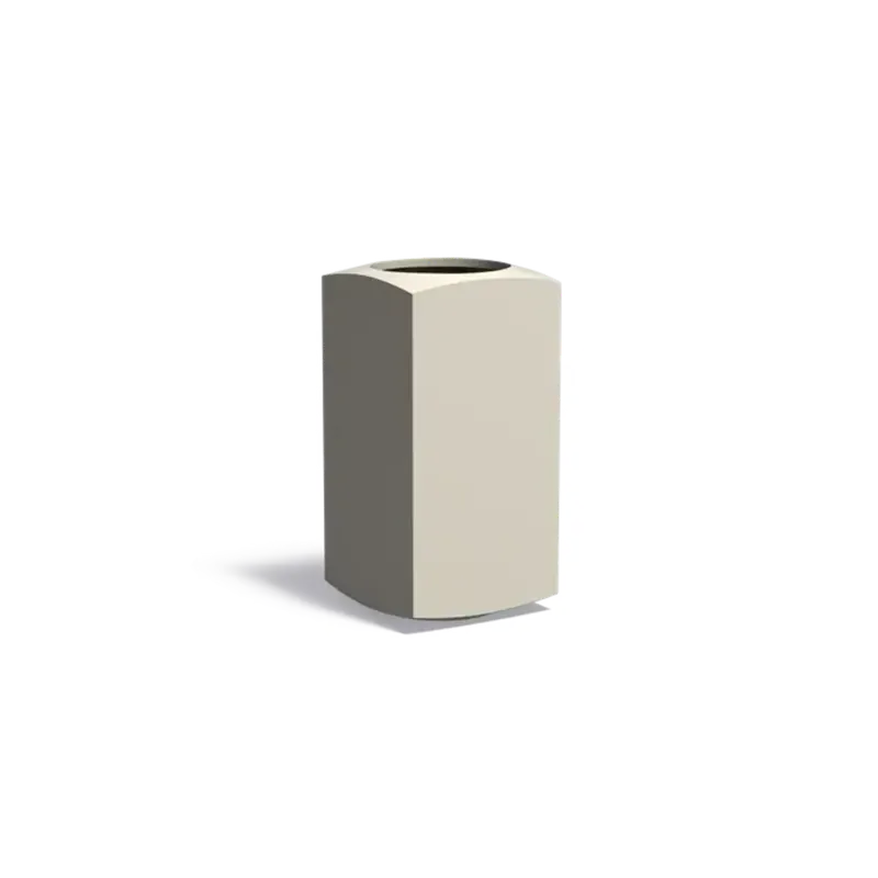 ADEZZ NOOA Aluminium Plantenbak - Zijdegrijs, 50 x 50 x 100 cm - Snelle levering