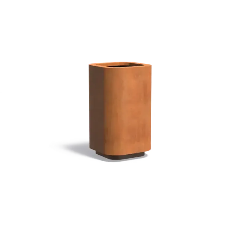 ADEZZ ROHIN Plantenbak van Cortenstaal, 70 x 70 x 120 cm - Tijdelijke actie