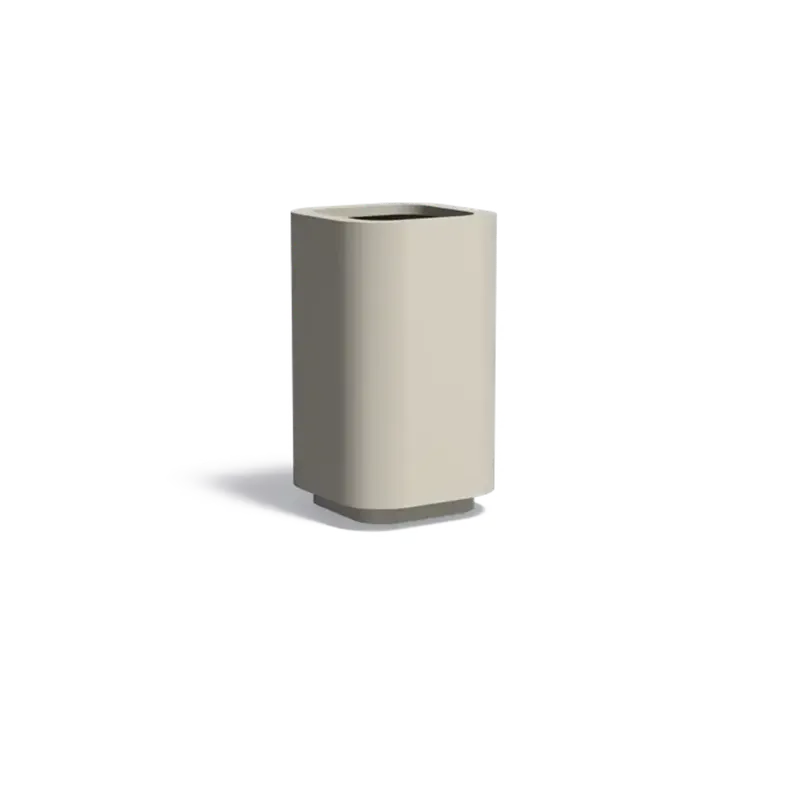 Goed beoordeeld - ADEZZ ROHIN Aluminium Plantenbak - Zijdegrijs, 70 x 70 x 120 cm