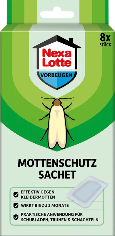 NexaLotte Mottenzakje 2 x 4 stuks | Nieuw product