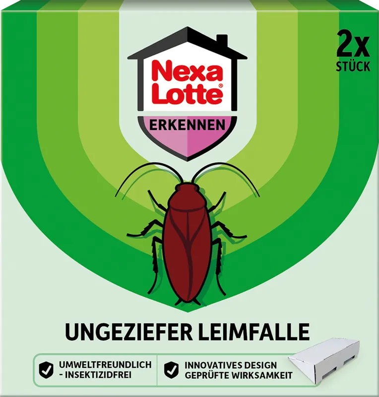 NexaLotte Ongedierte Lijmval, 2 stuks - Nieuw gelanceerd