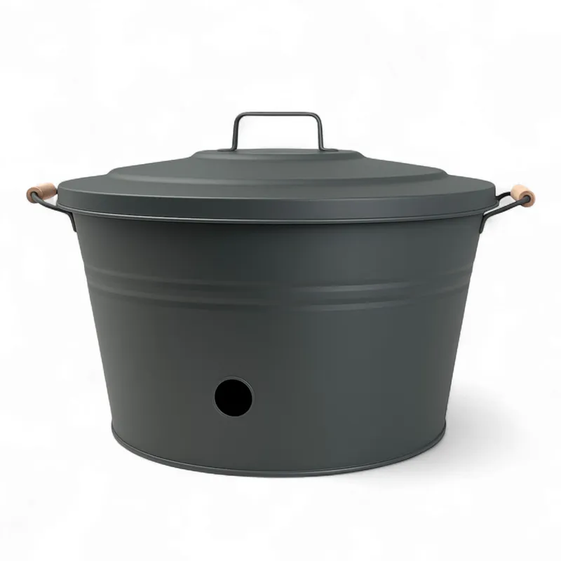 Livlig Metalen Tuinslangpot, Authentic Anthracite - Laatste kans