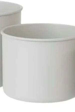 Livlig Metalen Bloempot, Set van 3, Greige | Superprijs