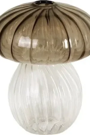 Expreslevering - Strömshaga Mushroom Decoratieve Vaas - Bruin, Hoogte 13 cm