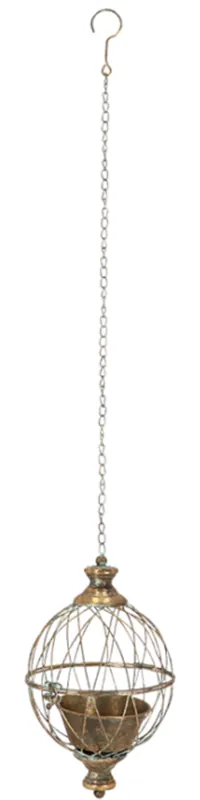 Direct kopen - Esschert Design Aged Metal Bolvormige Plantenbak, L