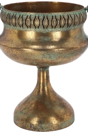 Esschert Design Aged Metal Vaas, 34 cm - Favoriet van klanten