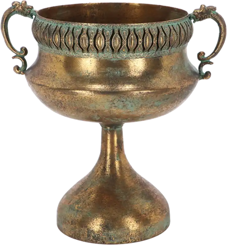 Esschert Design Aged Metal Vaas, 34 cm - Favoriet van klanten