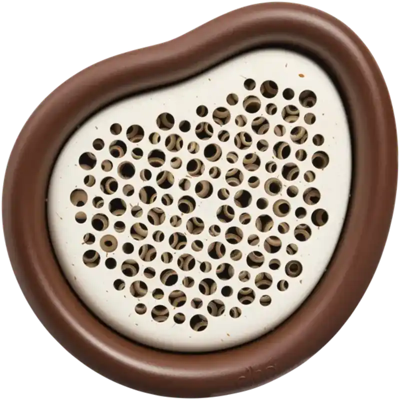 elho organic bee hotel 25cm, kastanje bruin - Bijna uitverkocht