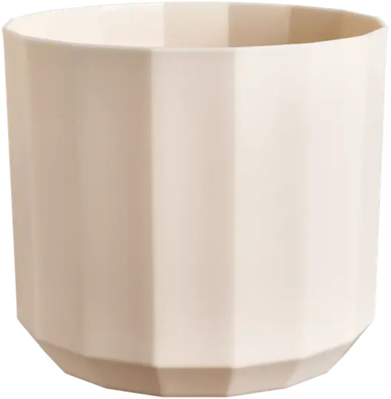 Spoedlevering - elho facet rond 26cm, amandelroze