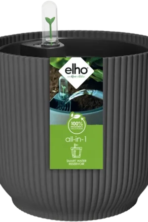 elho allin1 vibes rond 25cm + self-watering insert, linnen wit | Voordelig