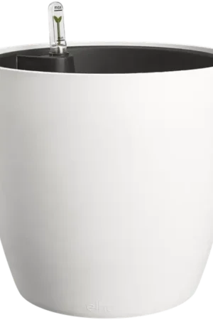 elho allin1 brussels rond 25cm + self-watering insert, antraciet - Koopje