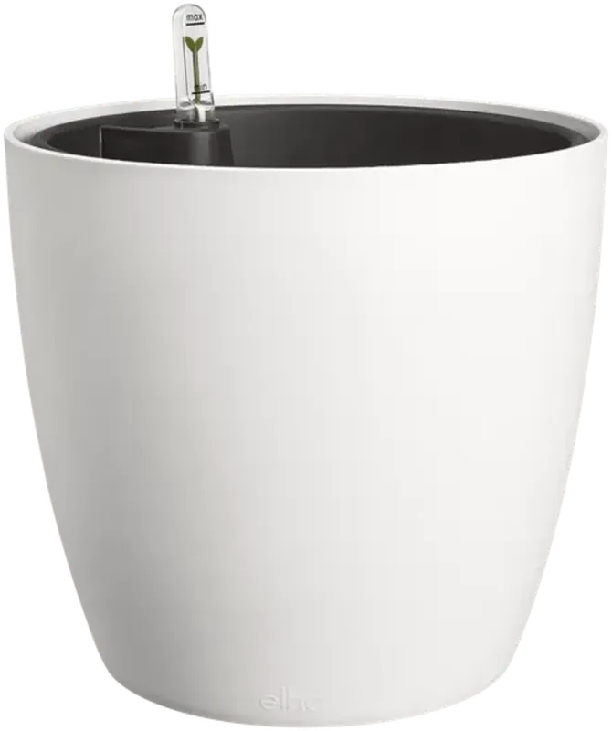 elho allin1 brussels rond 25cm + self-watering insert, antraciet - Koopje