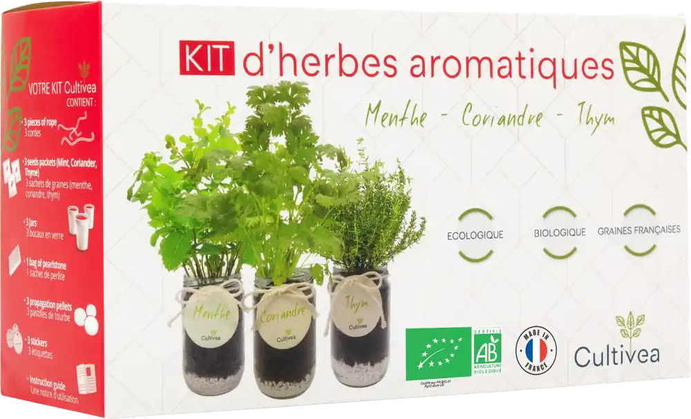 Cultivea Ready to Grow Set Kruiden (Munt, Koriander, Tijm) | Flitsaanbieding