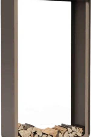 FORNO Houtopslag "Serra" van Aluminium, 1000x400x1800 mm | Voordelig
