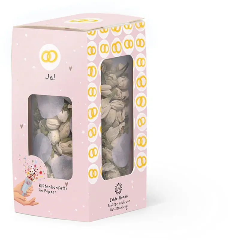 Die Stadtgärtner Bloemenconfetti Popper - Ja! - Klaar voor verzending