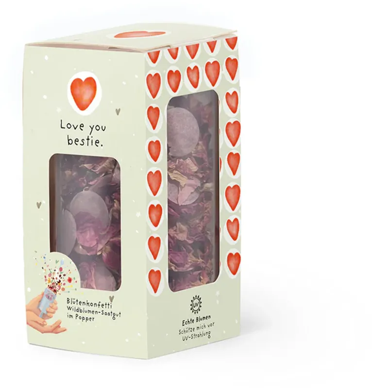 Die Stadtgärtner Bloemenconfetti Popper - Love you Bestie | Voordeelprijs