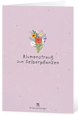 Topproduct - Die Stadtgärtner Wenskaart met Bloemzaadjes - Blumenstrauß