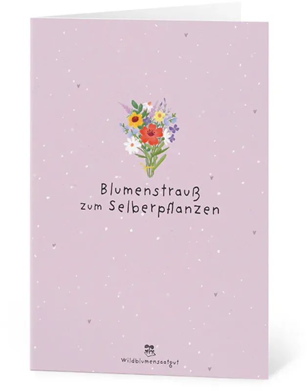 Topproduct - Die Stadtgärtner Wenskaart met Bloemzaadjes - Blumenstrauß