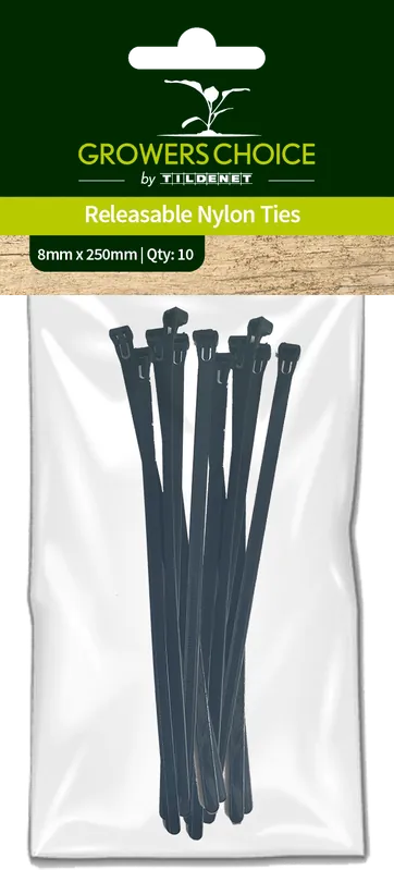 Beste prijs - Growers Choice by Tildenet Nylon Kabelbinders - Verwijderbaar, 10 stuks