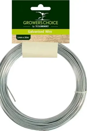 Vanaf nu beschikbaar | Growers Choice by Tildenet Gegalvaniseerd Tuindraad 30m, 1 mm