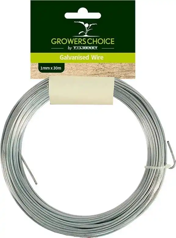 Vanaf nu beschikbaar | Growers Choice by Tildenet Gegalvaniseerd Tuindraad 30m, 1 mm