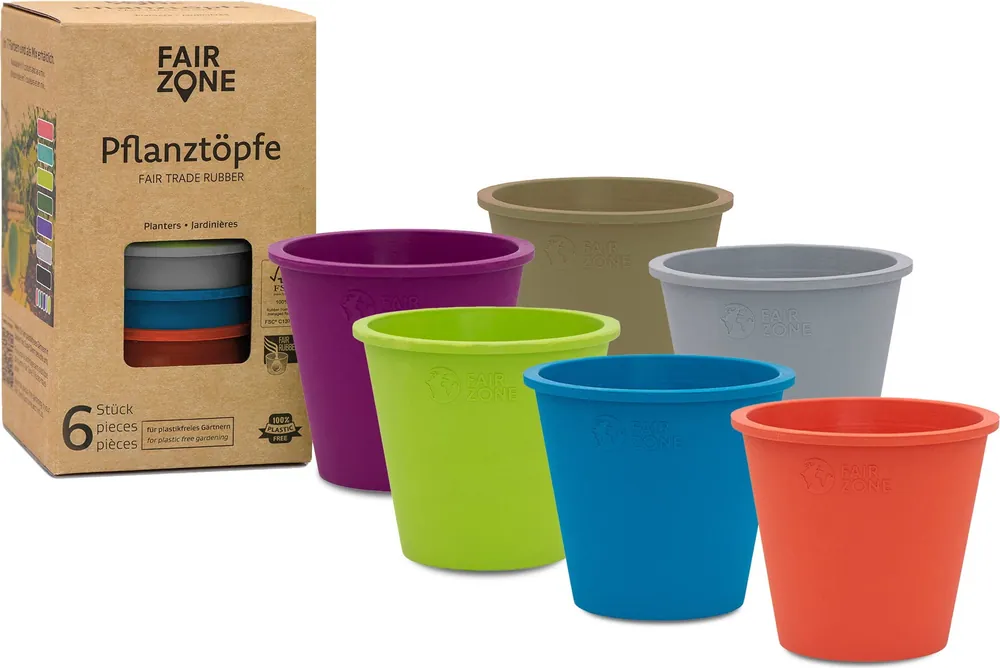 FAIR ZONE Plantenpotten Colour Mix - Set van 6 | Bijna uitverkocht