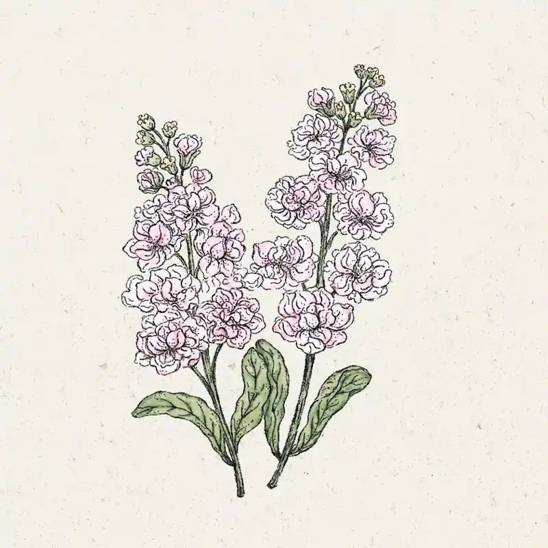 Jora Dahl Matthiola Incana "Iron Cherry Blossom" (Violier) | Bespaar meer