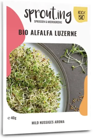 Sprout.ing Biologische Alfalfa Luzerne, 40 g | Rechtstreeks van de fabrikant