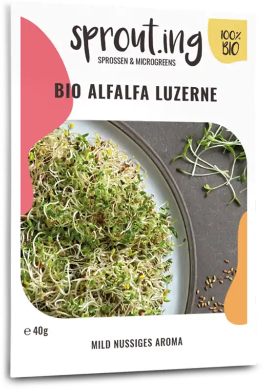 Sprout.ing Biologische Alfalfa Luzerne, 40 g | Rechtstreeks van de fabrikant