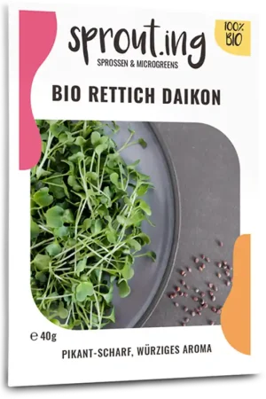 Sprout.ing Biologische Daikon Radijs, 40 g | Veel gekozen