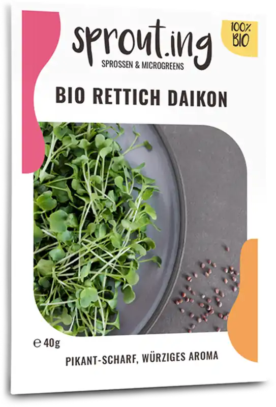 Sprout.ing Biologische Daikon Radijs, 40 g | Veel gekozen