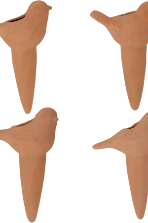 Veel voordeel | Esschert Design Terracotta Bewateringshulp Vogel - Set van 4