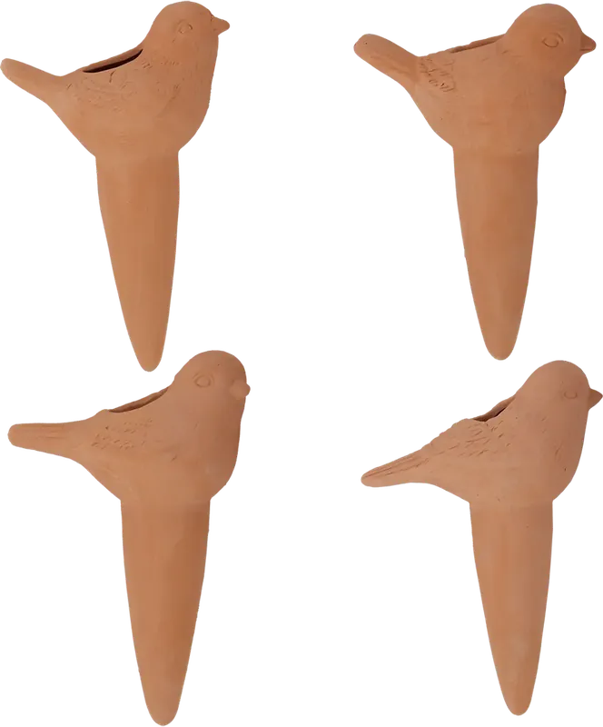 Veel voordeel | Esschert Design Terracotta Bewateringshulp Vogel - Set van 4