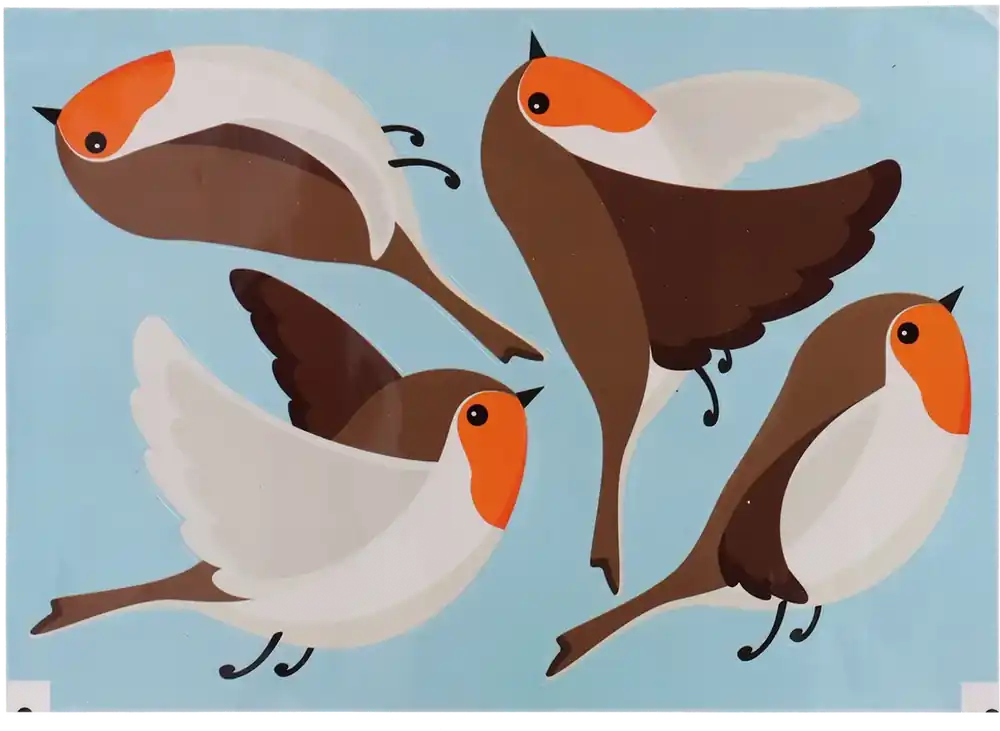 Esschert Design Raamstickers Vogels | Prijs verlaagd