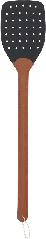 Op voorraad - Esschert Design Leren Vliegenmepper - Bruin