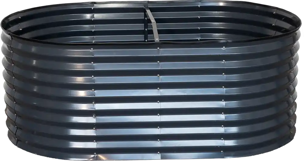 Esschert Design Verhoogd Bed Ovaal - Antraciet, Hoog - Prijs verlaagd