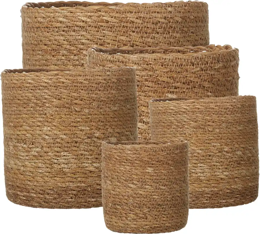 Net gelanceerd - Wikholm Belle Bloempotten - Naturel, Set van 5