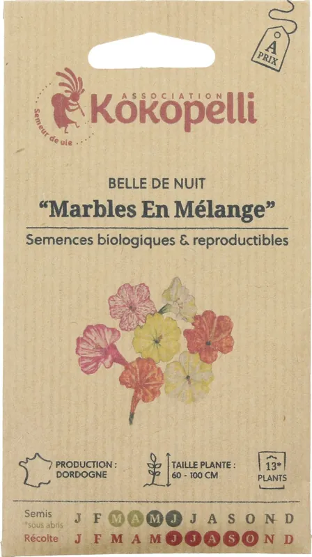 Nog maar een paar beschikbaar - Kokopelli Biologische Nachtschone Mix, 15 Korrels