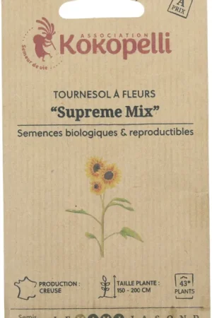 Kokopelli Biologische Zonnebloem (Sierras) "Supreme Mix", 50 Korrels - Bespaar nu
