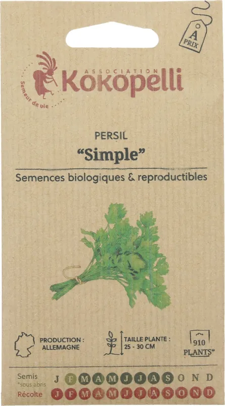 Topdeal - Kokopelli Biologische Platte Peterselie, 2 g
