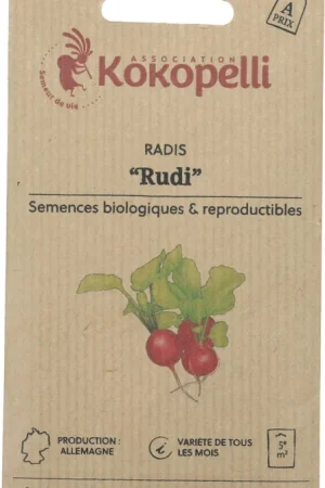 Premiumkwaliteit | Kokopelli Biologische Tuinradijs "Rudi", 6 g