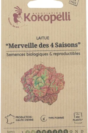 Sale | Kokopelli Biologische Batavia Sla "Merveille des 4 Saisons", 500 Korrels