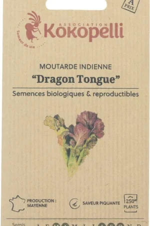 Kokopelli Biologische Indiase Mosterd "Dragon Tongue", 300 Korrels | Veilig betalen