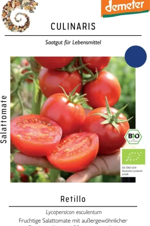 Culinaris Bio Saladetomaat "Retillo", 12 Korrels - Op voorraad