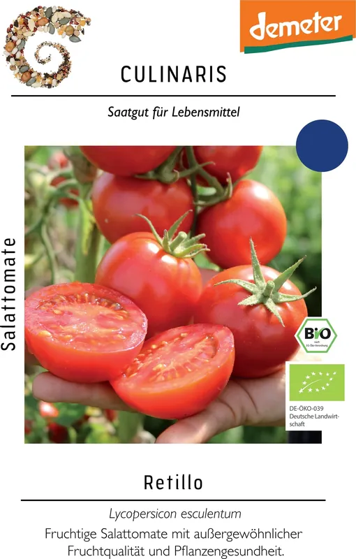 Culinaris Bio Saladetomaat "Retillo", 12 Korrels - Op voorraad