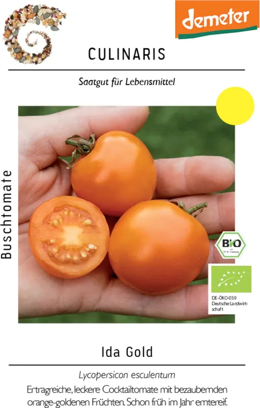 Direct kopen | Culinaris Bio Struiktomaat "Ida Gold", 15 Korrels